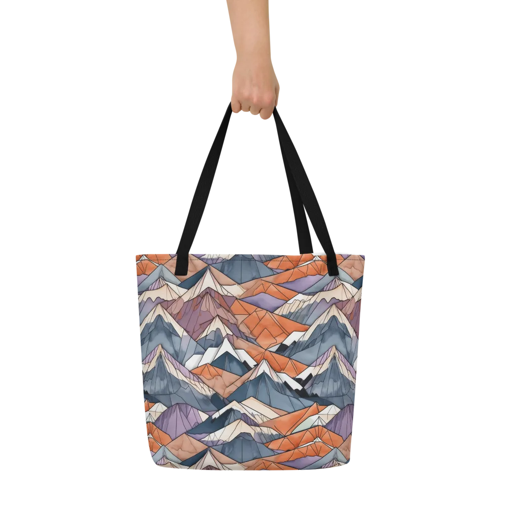 Alpine Facets on Large Tote Bag W/ Pocket — Front