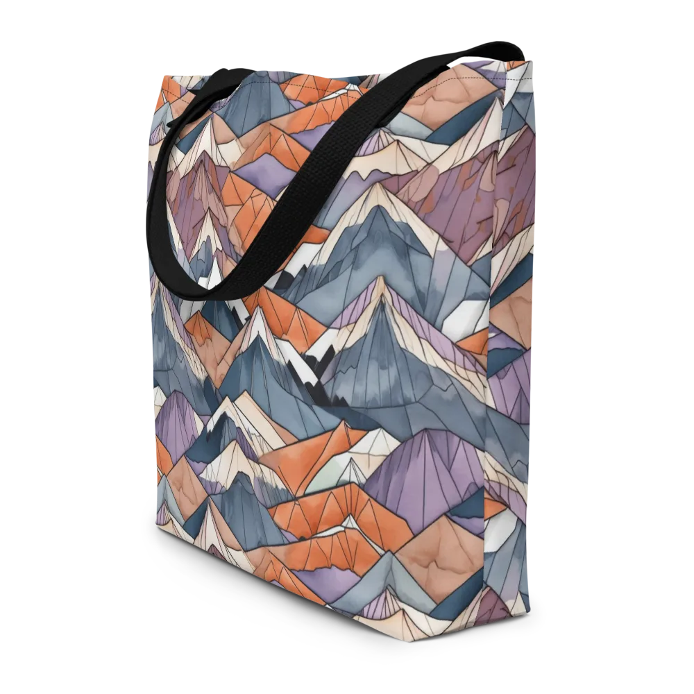 Alpine Facets on Large Tote Bag W/ Pocket — Front