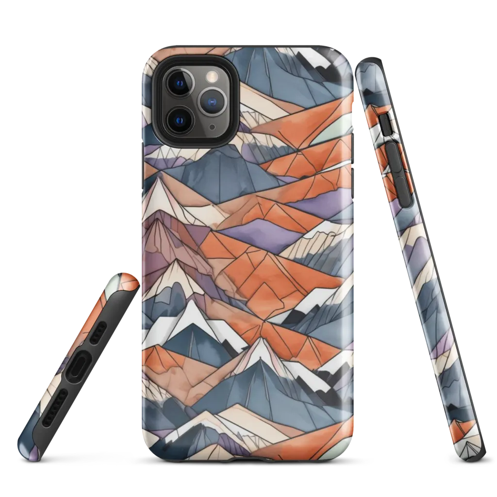 Alpine Facets on Tough Case for iPhone® — Front
