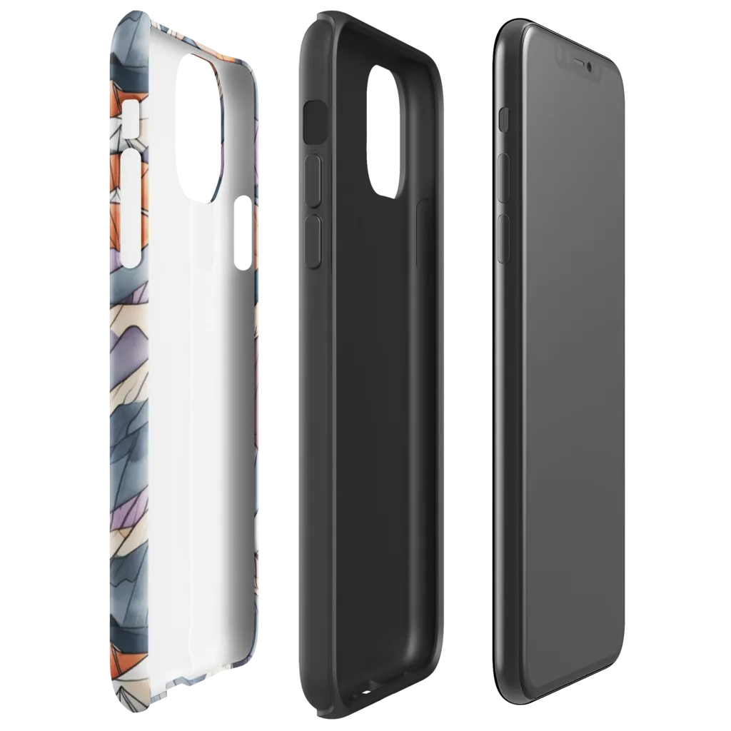 Alpine Facets on Tough Case for iPhone® — Right