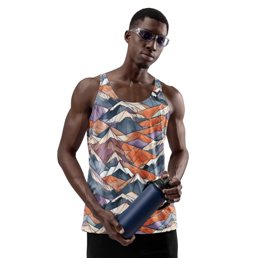Alpine Facets on Men's Tank Top — Front