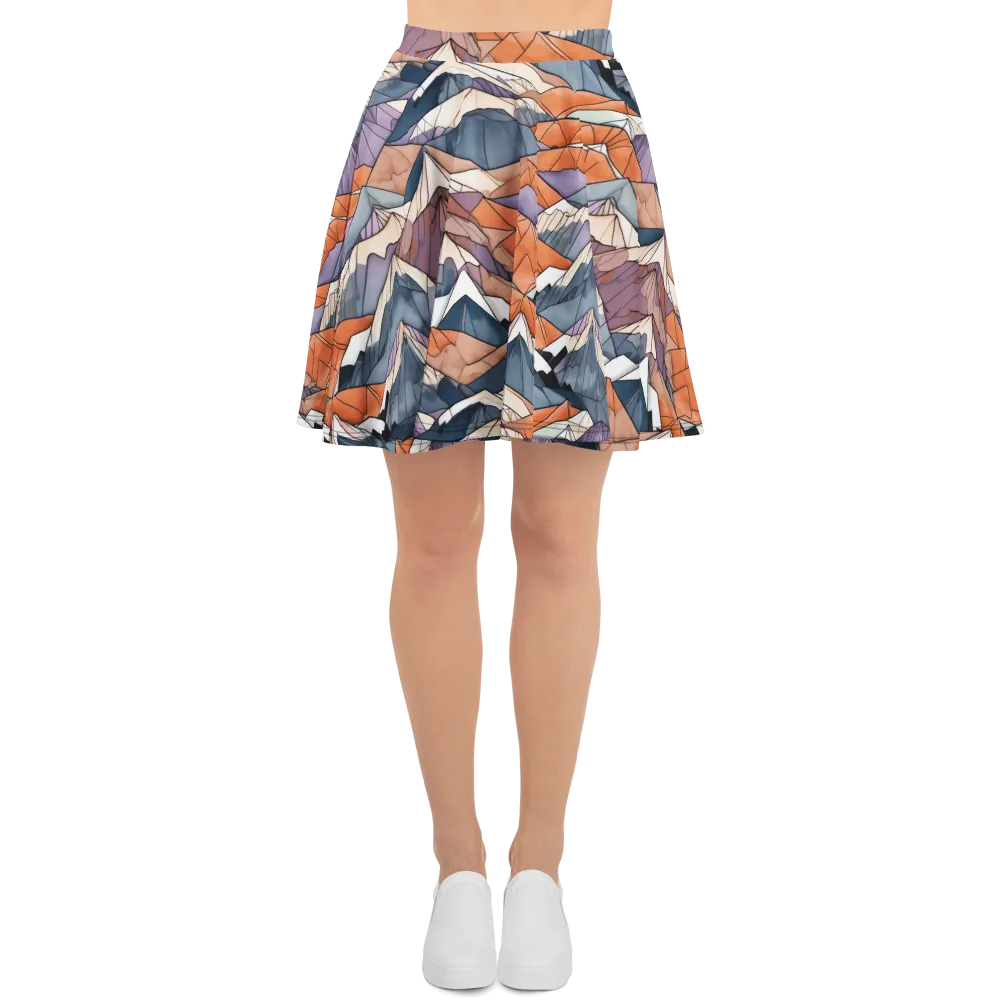 Alpine Facets on Skater Skirt — Front