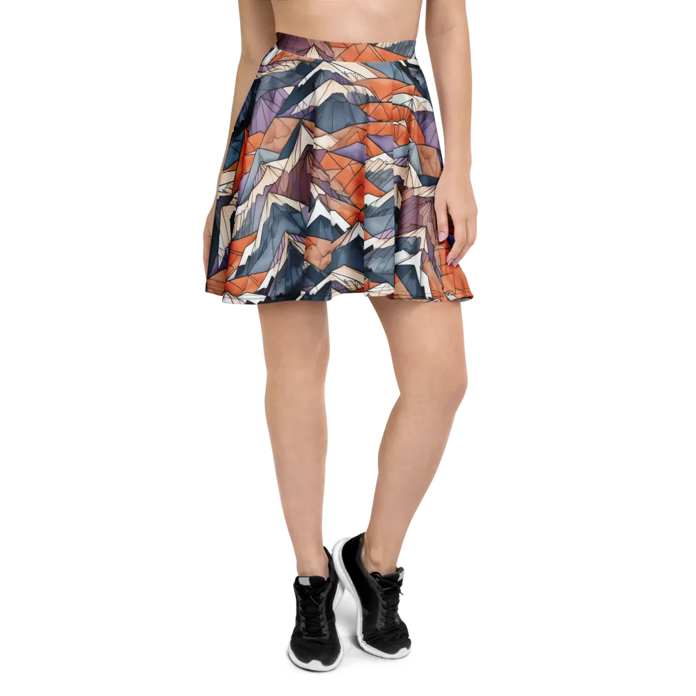 Alpine Facets on Skater Skirt — Front