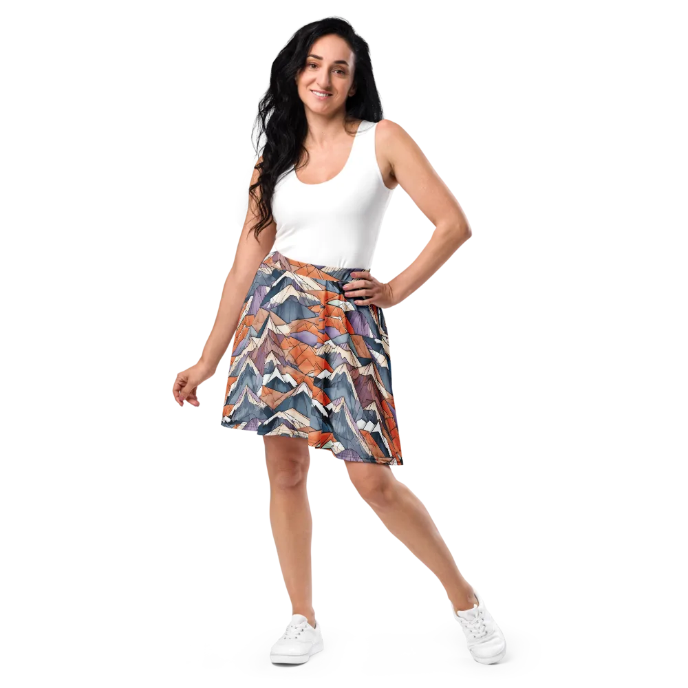 Alpine Facets on Skater Skirt — Front