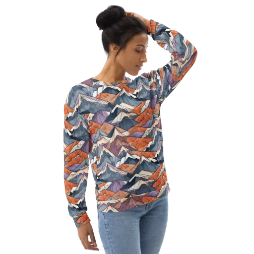 Alpine Facets on a Sweatshirt
