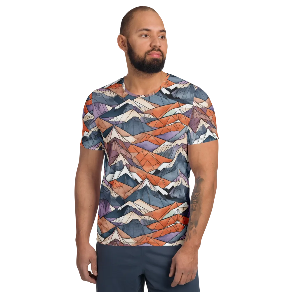 Alpine Facets on Men's Athletic T-Shirt — Front