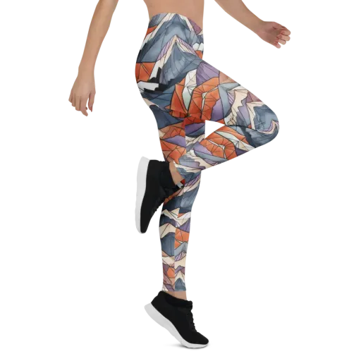 Alpine Facets on a Leggings