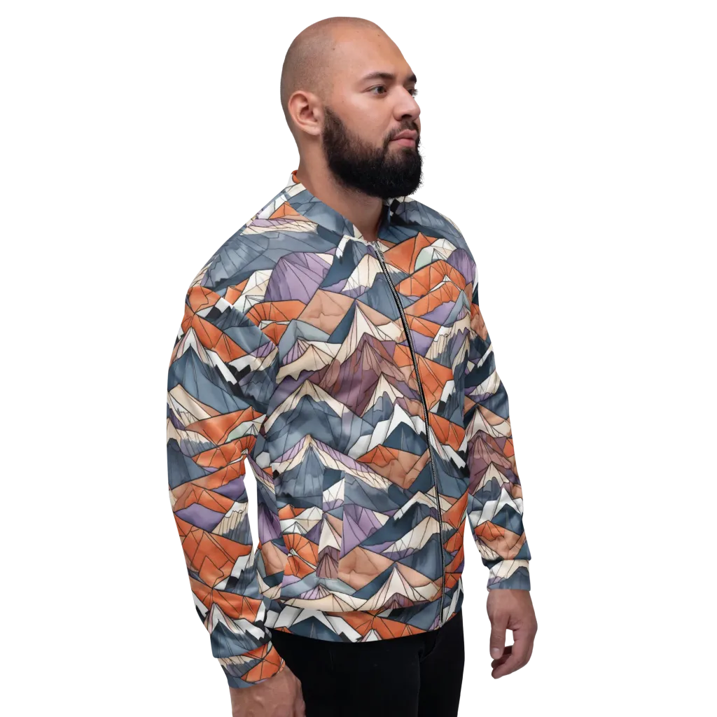 Alpine Facets on Bomber Jacket — Right