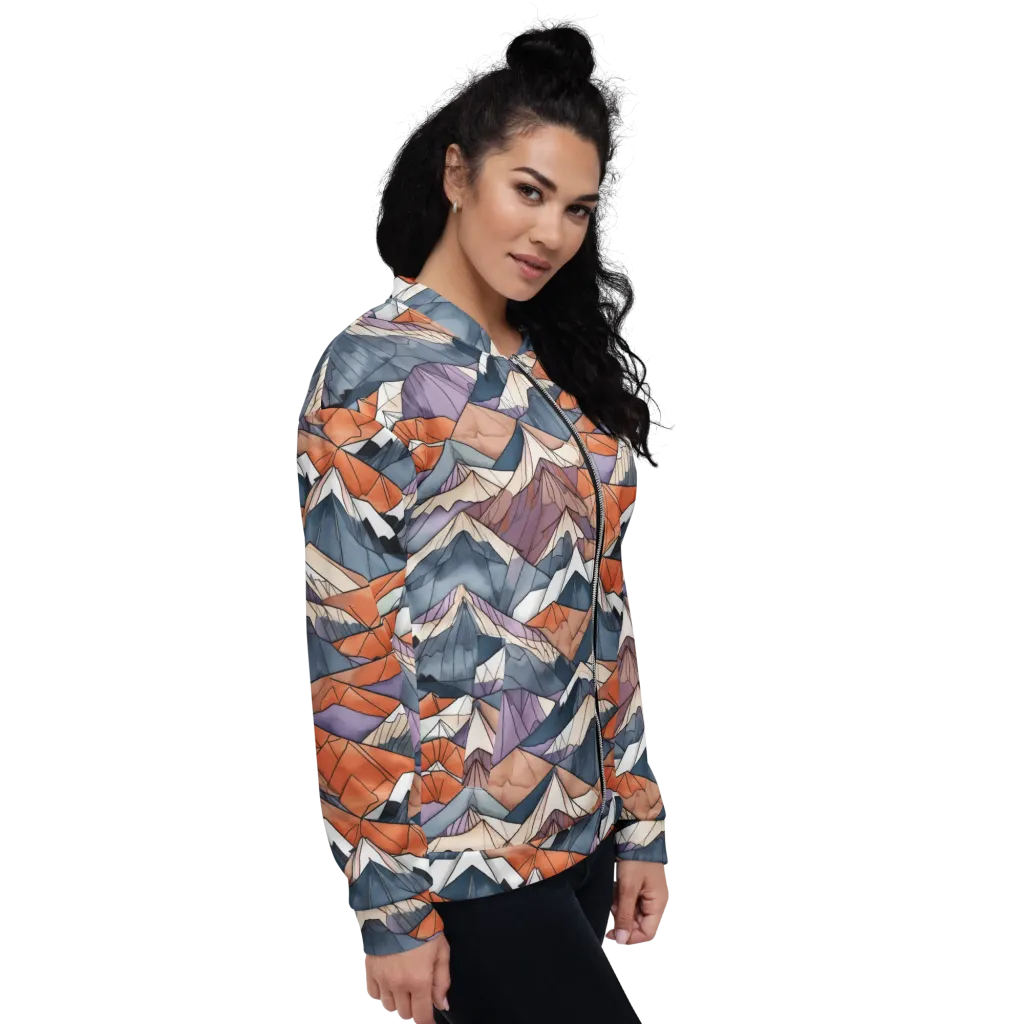 Alpine Facets on Bomber Jacket — Right