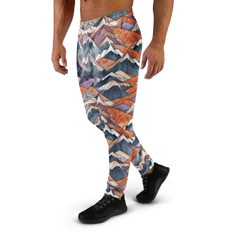 Alpine Facets on Men's Joggers — Left