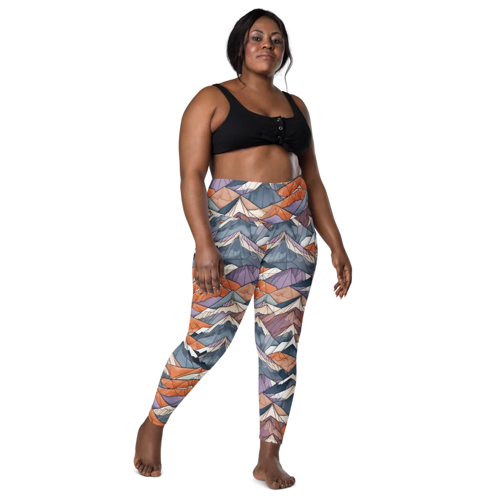 Alpine Facets on Leggings with Pockets — Front