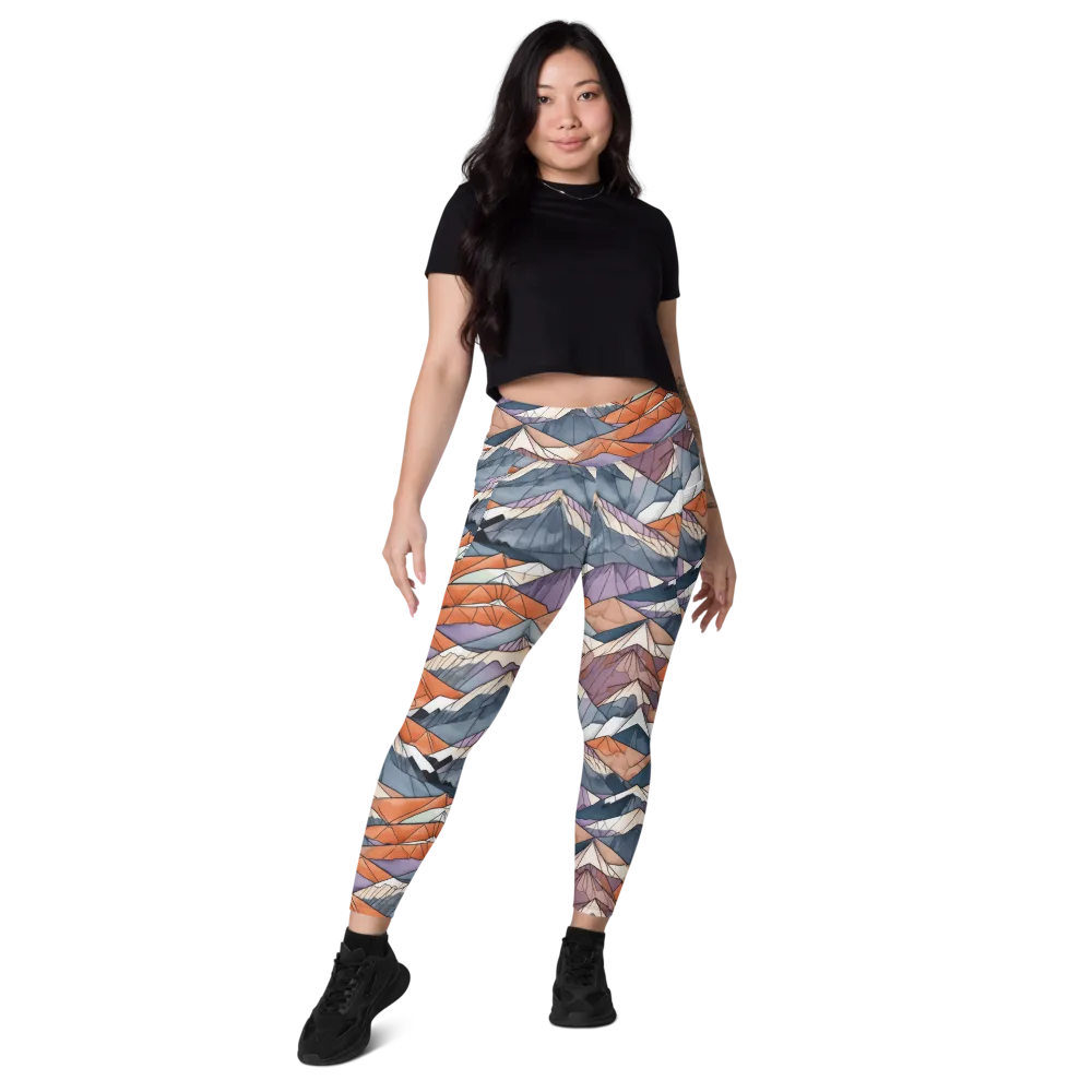 Alpine Facets on Leggings with Pockets — Front