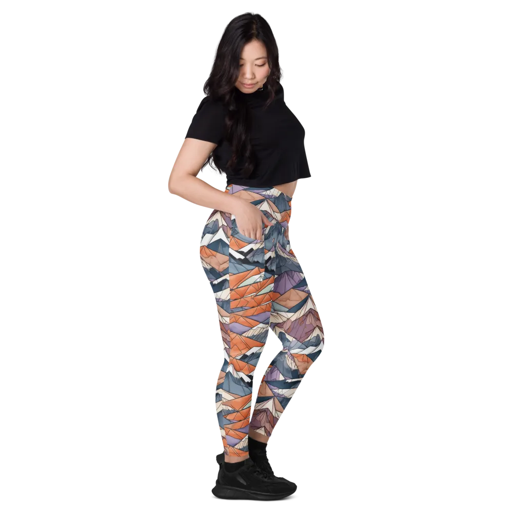Alpine Facets on Leggings with Pockets — Right