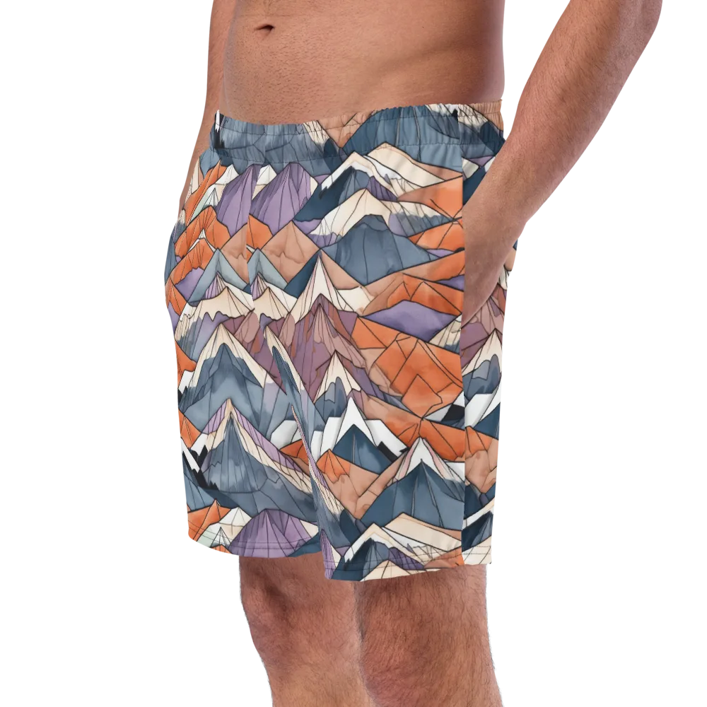 Alpine Facets on Swim Trunks — Left Front