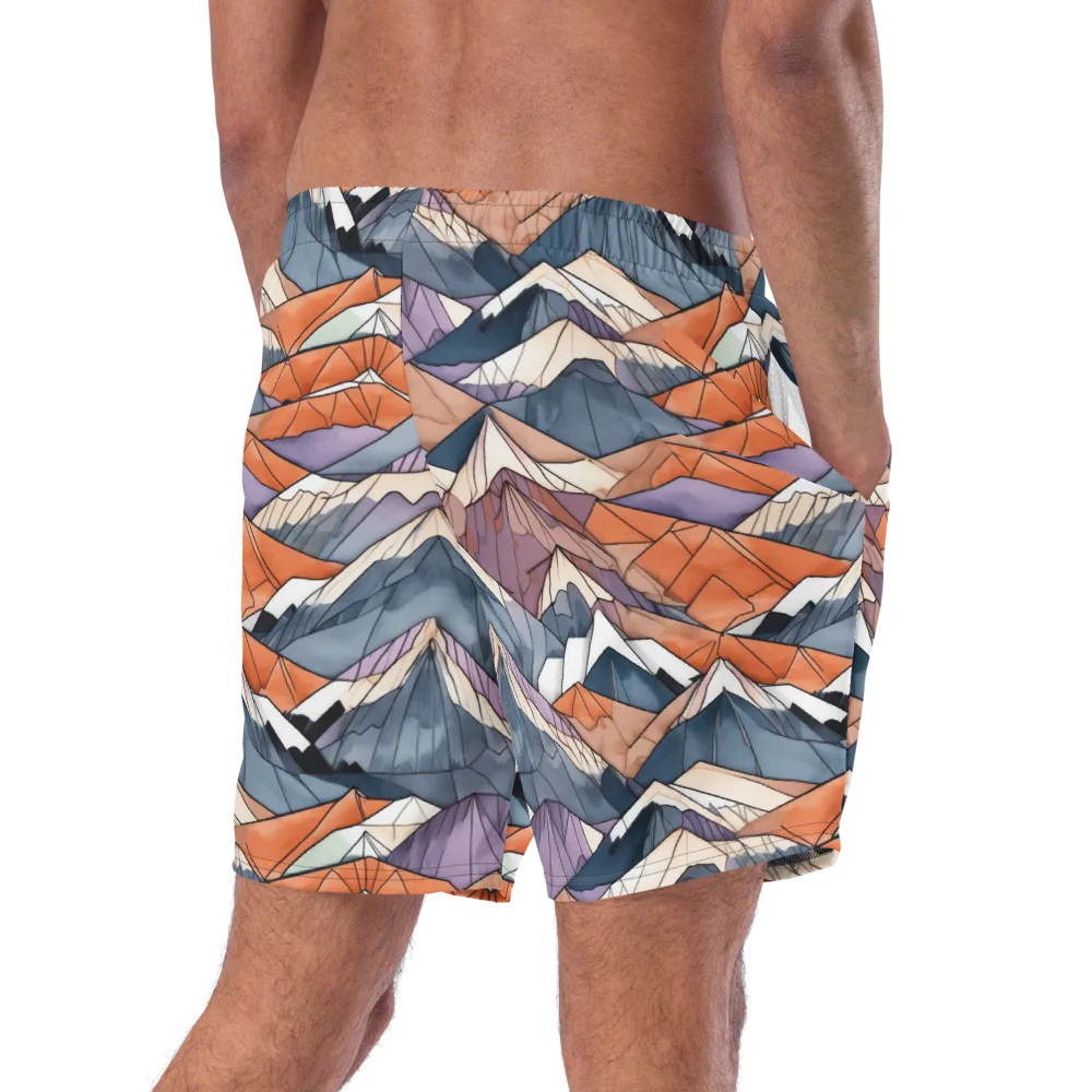Alpine Facets on Swim Trunks — Right Back