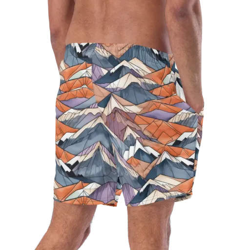 Alpine Facets on a Swim Trunks