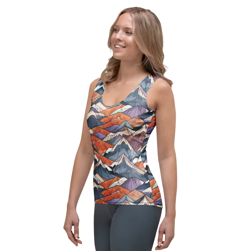 Alpine Facets on Women's Tank Top — Left Front