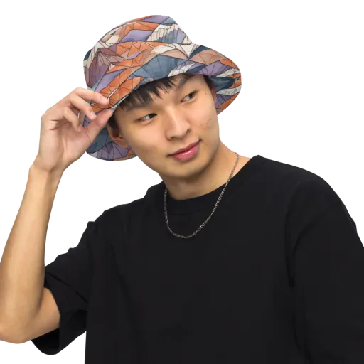 Alpine Facets on a Reversible Bucket Hat