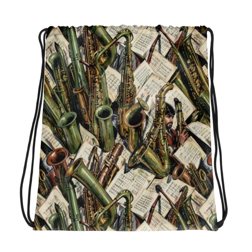 Brass Refrain on a Drawstring Bag