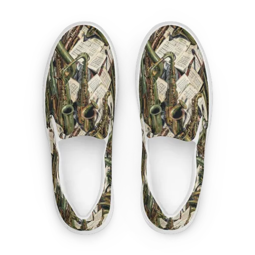 Brass Refrain on a Women's Slip-On Canvas Shoes