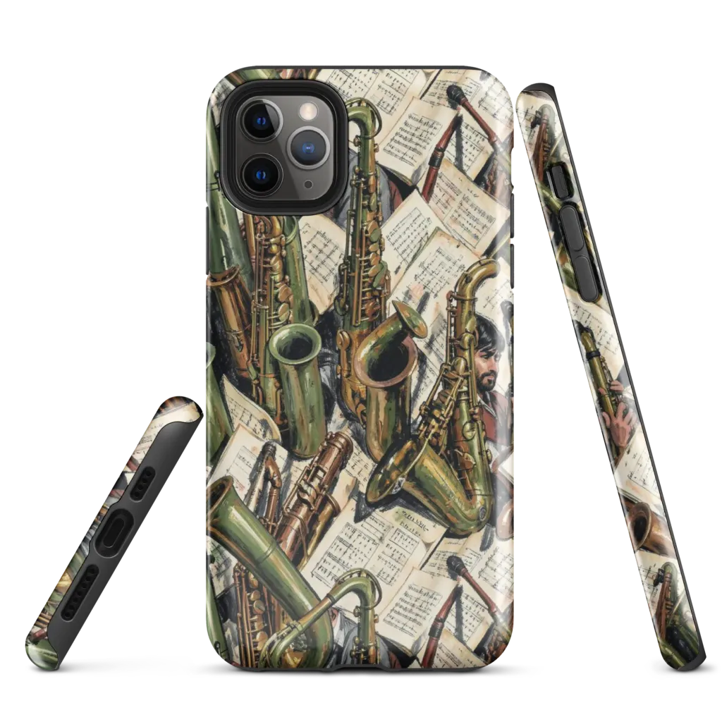 Brass Refrain on Tough Case for iPhone® — Front