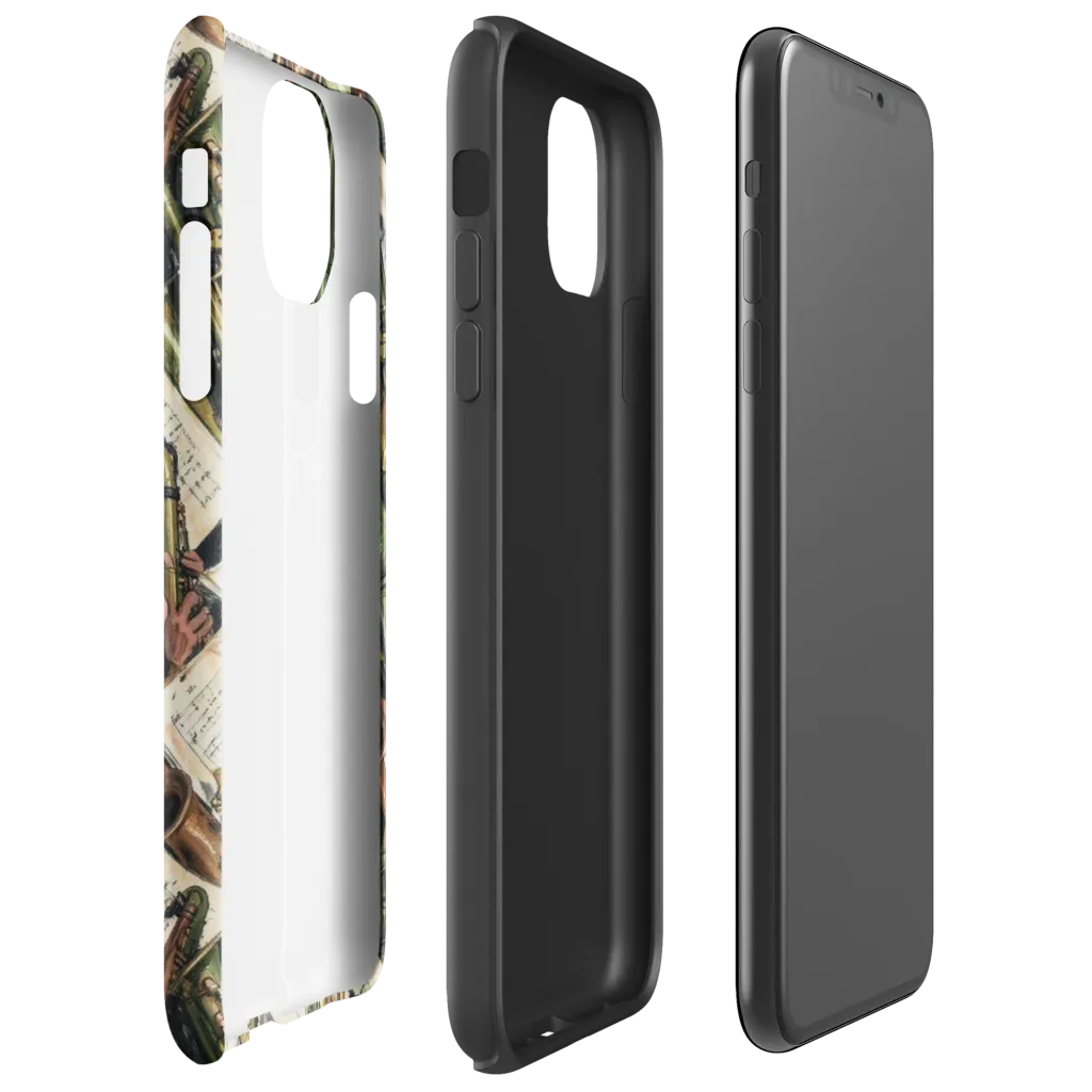 Brass Refrain on Tough Case for iPhone® — Right