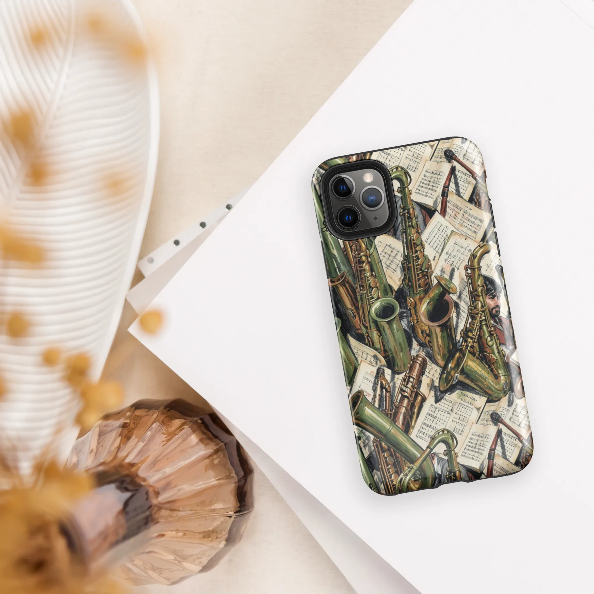 Brass Refrain on Tough Case for iPhone® — Front