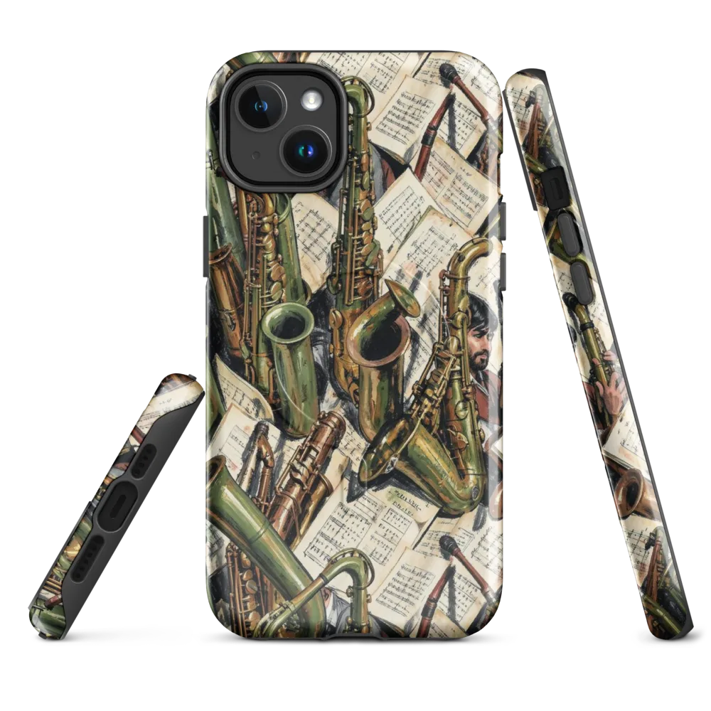 Brass Refrain on MagSafe Tough Case for iPhone® — Front