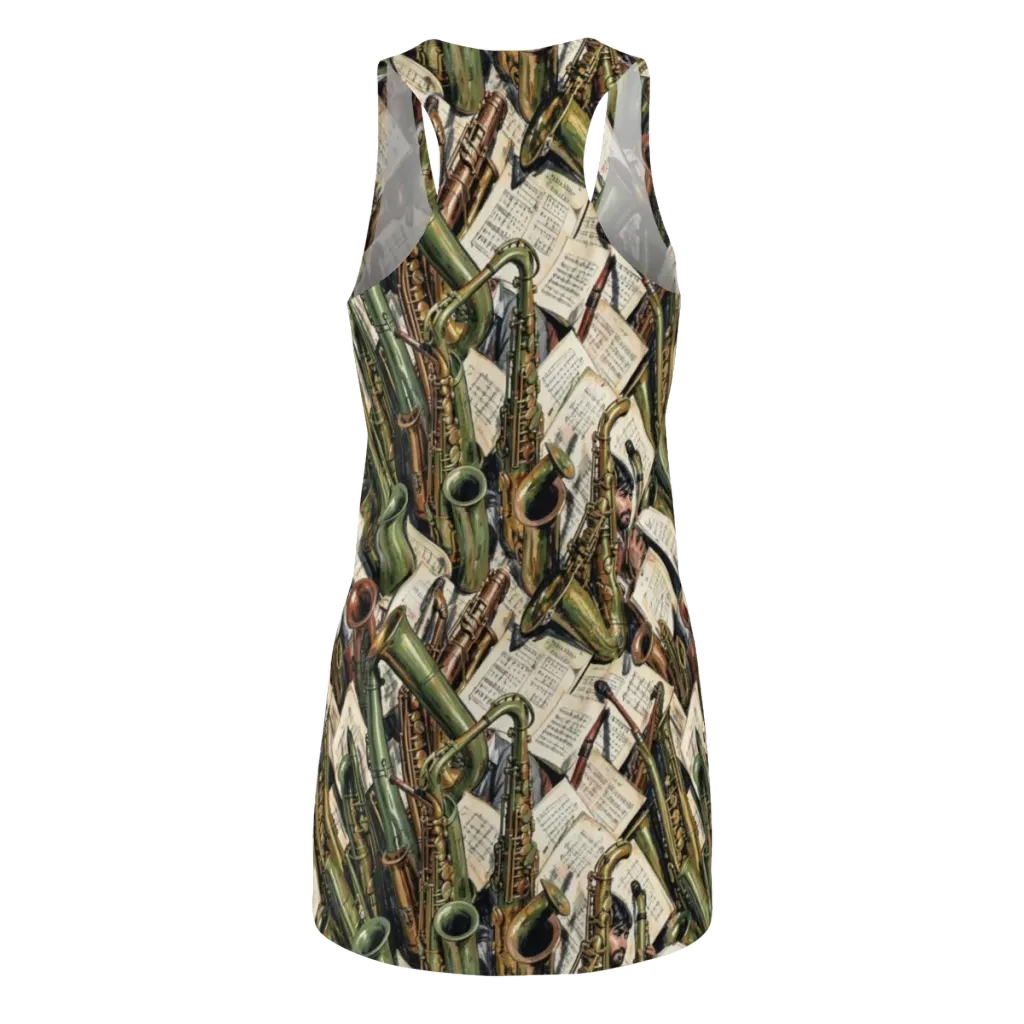 Brass Refrain on Racerback Dress — Back