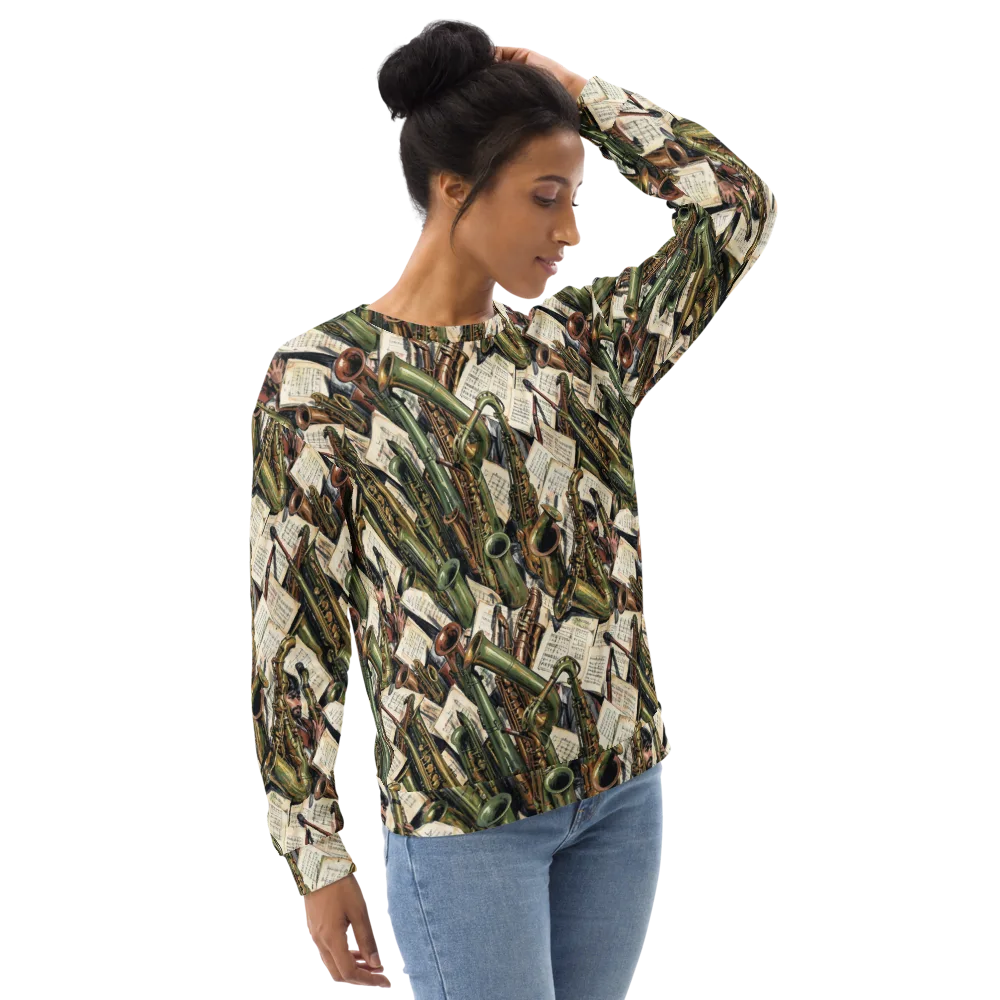 Brass Refrain on Sweatshirt — Right Front