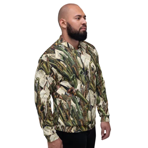 Brass Refrain on a Bomber Jacket