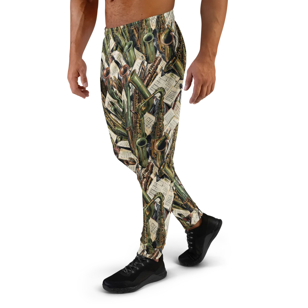 Brass Refrain on Men's Joggers — Left