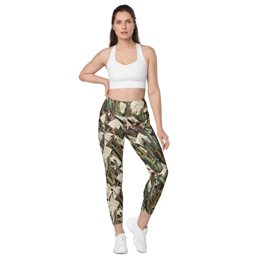 Brass Refrain on Leggings with Pockets — Front