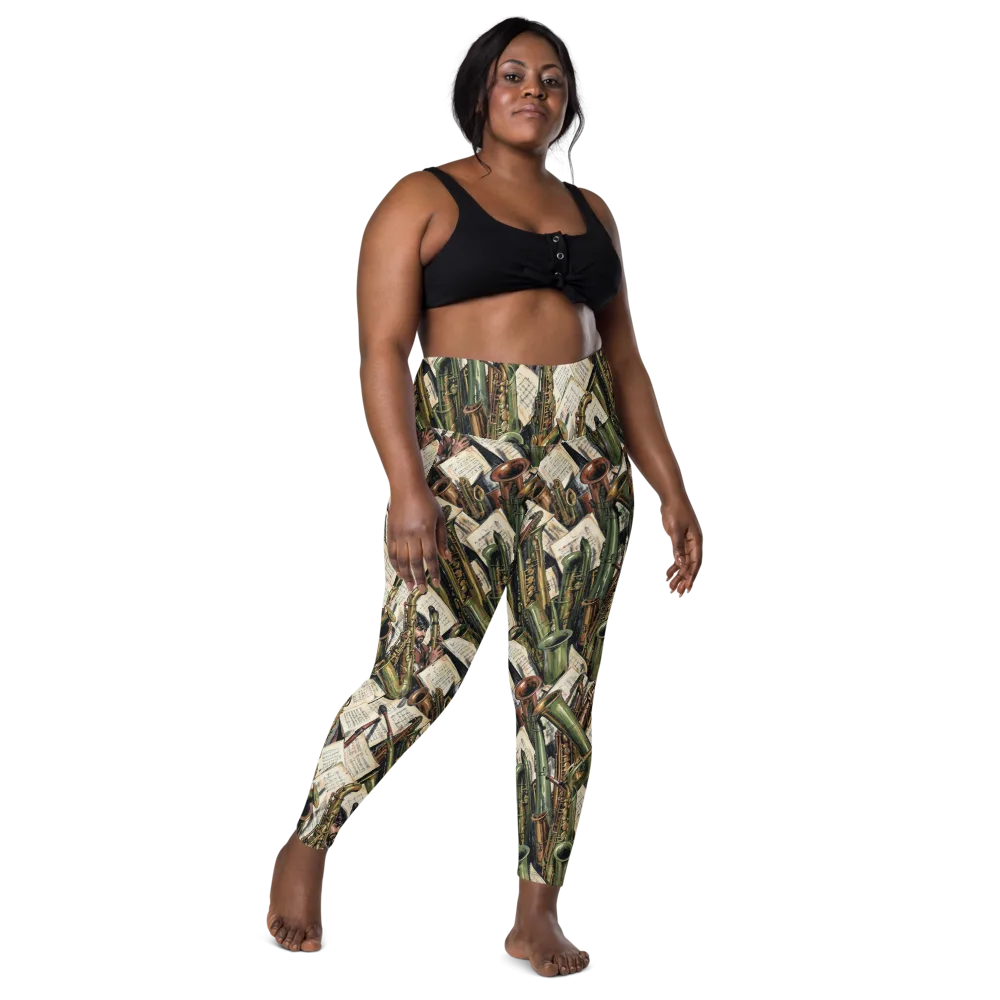 Brass Refrain on Leggings with Pockets — Front
