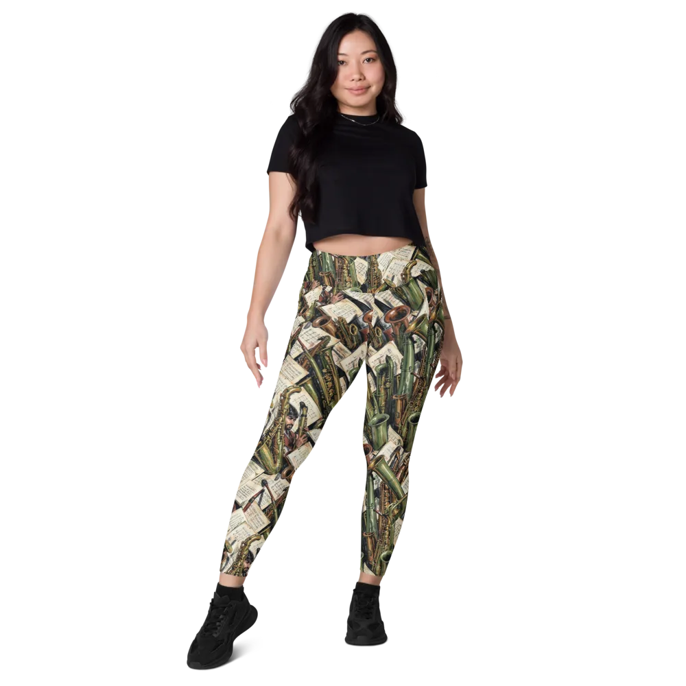 Brass Refrain on Leggings with Pockets — Front