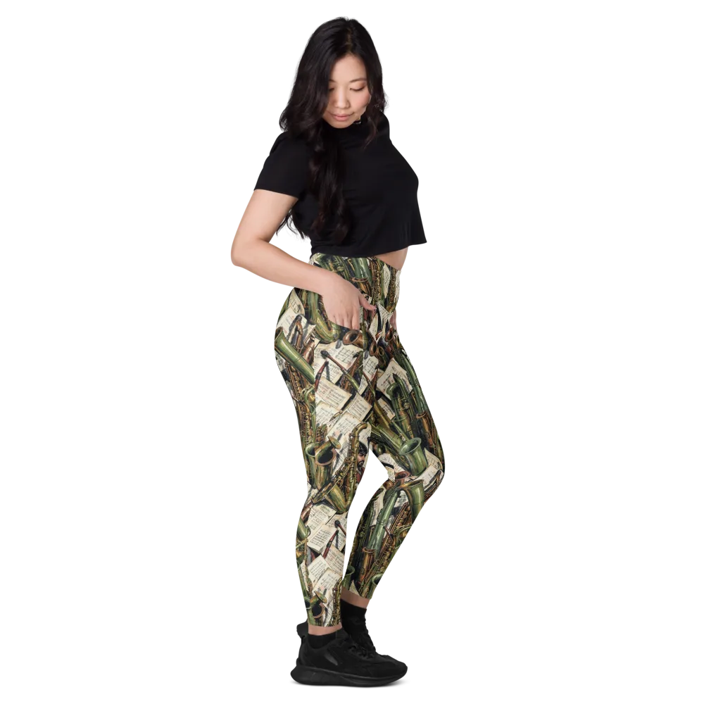 Brass Refrain on Leggings with Pockets — Right
