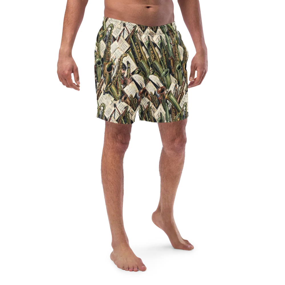 Brass Refrain on Swim Trunks — Front