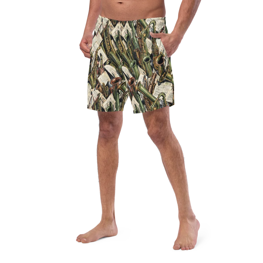 Brass Refrain on Swim Trunks — Left Front