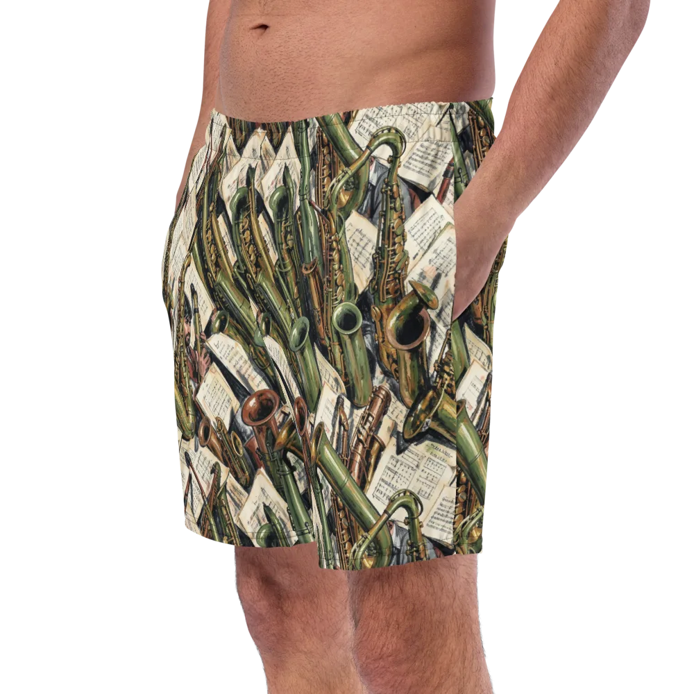 Brass Refrain on Swim Trunks — Left Front