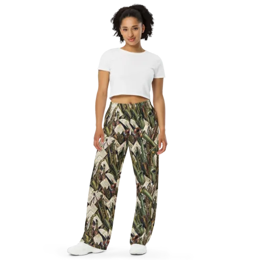Brass Refrain on a Wide-Leg Pants