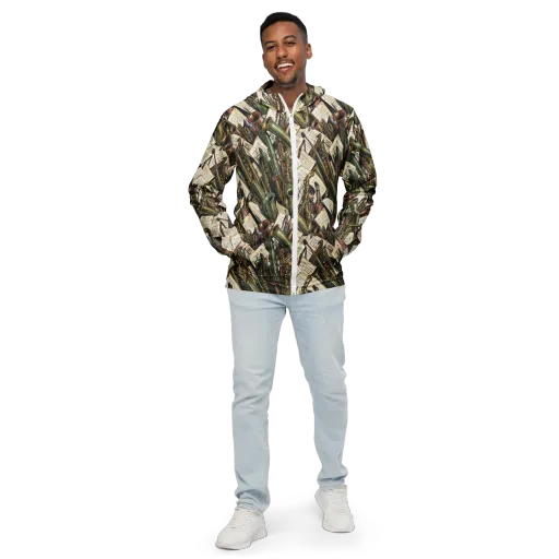Brass Refrain on a Men's Windbreaker