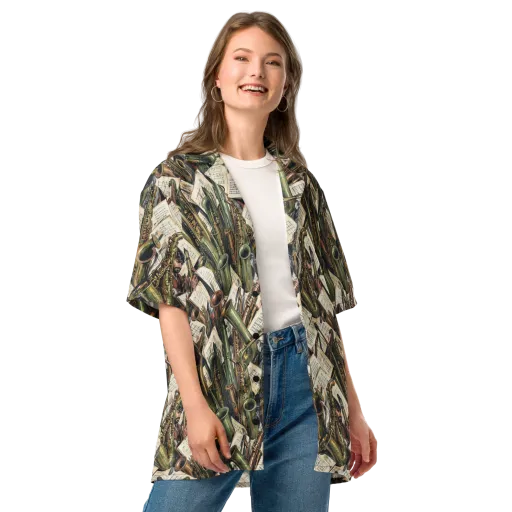 Brass Refrain on a Button Shirt