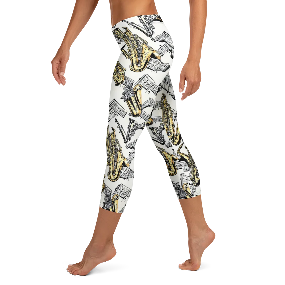 Brass And Cadence on Capri Leggings — Left