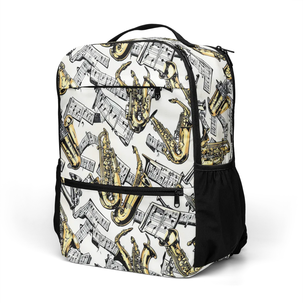 Brass And Cadence on Utility Backpack — Left Front