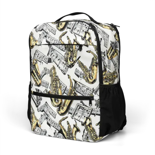 Brass And Cadence on a Utility Backpack