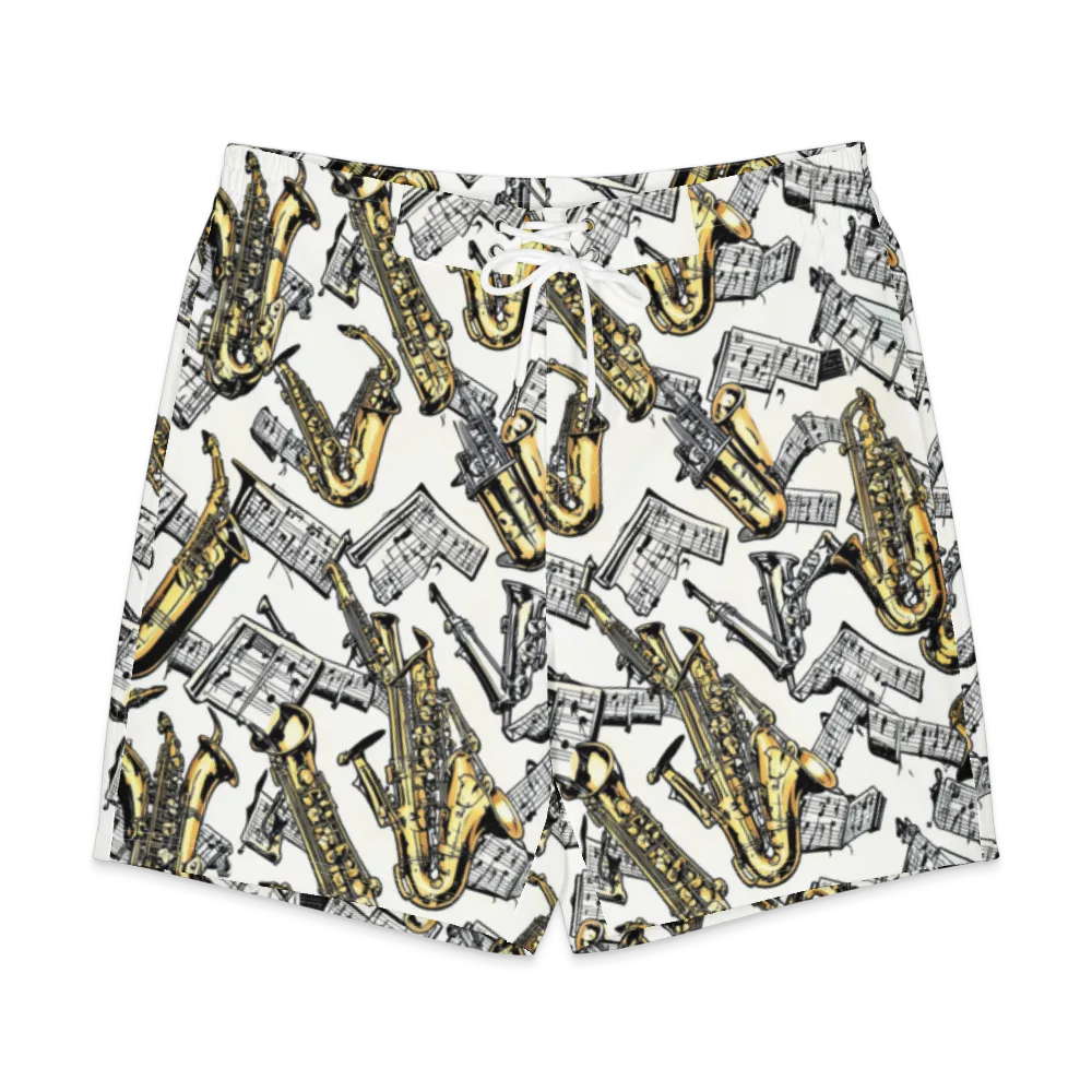 Brass And Cadence on Men's Board Shorts — Front