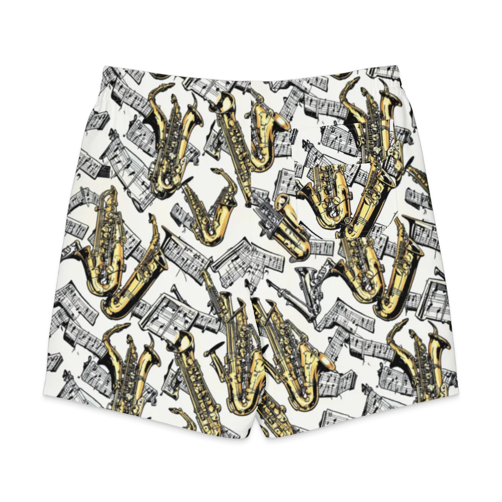 Brass And Cadence on Men's Board Shorts — Back
