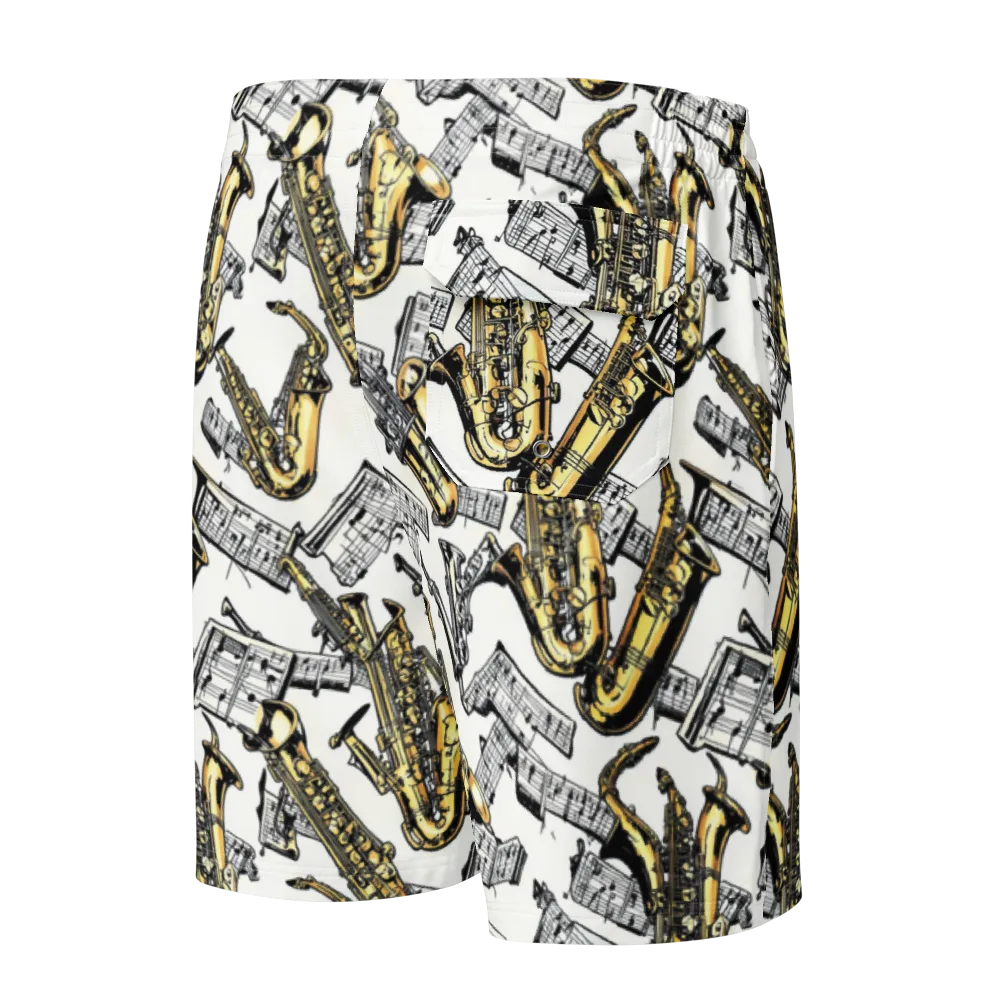 Brass And Cadence on Men's Board Shorts — Back