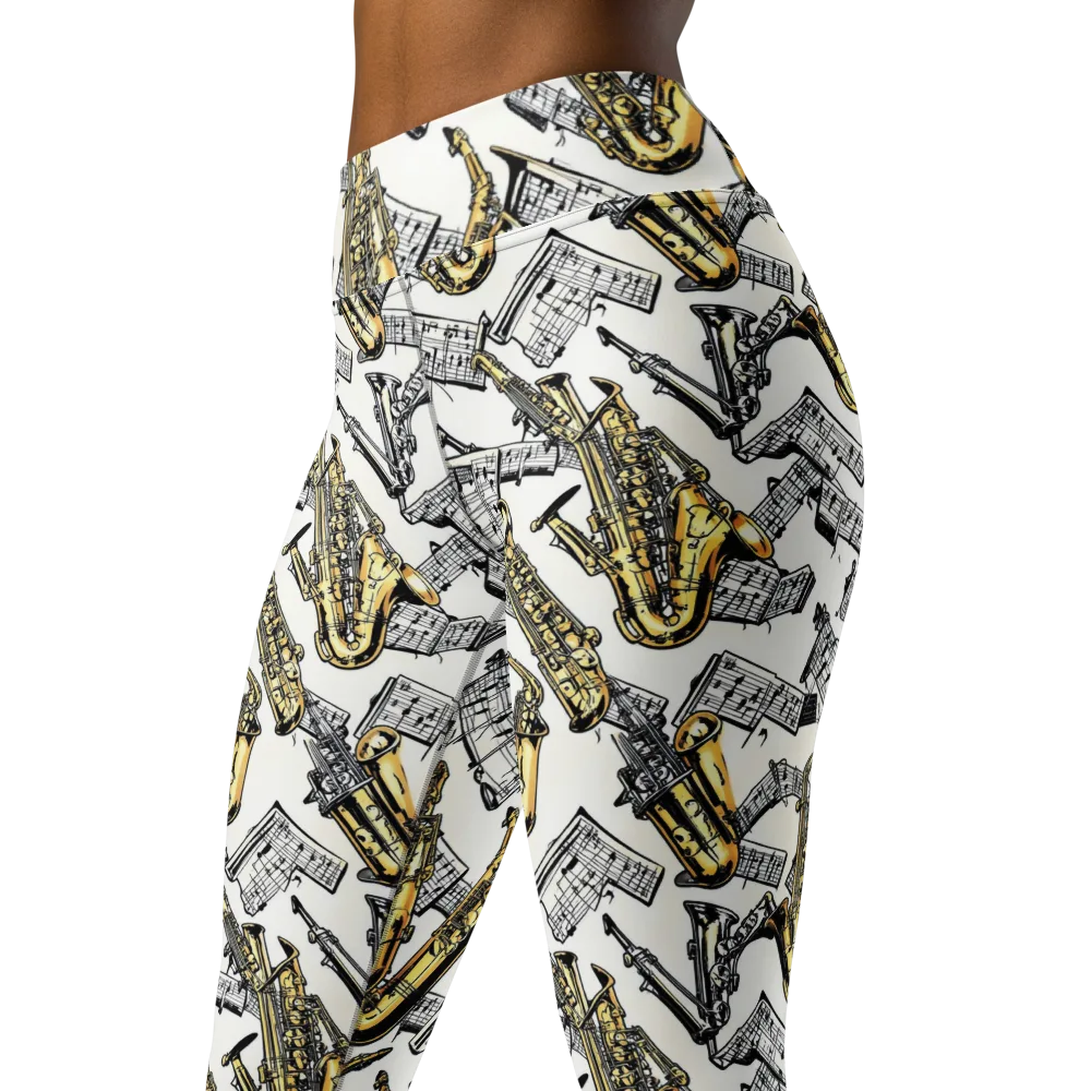 Brass And Cadence on Yoga Leggings — Left Front