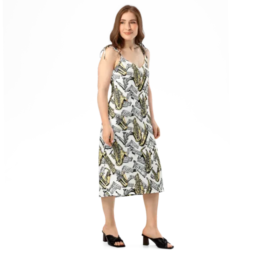 Brass And Cadence on a Slip Dress